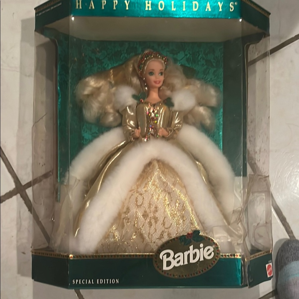 Barbie Special Edition Holiday Doll - Gold and White 1994